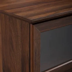 Modern Wood And Glass Door Console TV Stand For TVs Up To 65" - Saracina Home 12 Modern Wood And Glass Door Console TV Stand For TVs Up To 65" - Saracina Home -Saracina Home GUEST 6204f7b3 992e 4f82 a943 9efb977bf63a