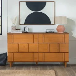 Modern Vertical Accent Solid Wood 6 Drawer Double Dresser - Saracina Home 22 Modern Vertical Accent Solid Wood 6 Drawer Double Dresser - Saracina Home -Saracina Home GUEST 666b6db8 6305 47ae a961 acc292975524