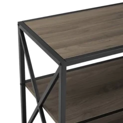 Modern Industrial X Frame Metal And Wood Media Bookshelf - Saracina Home 9 Modern Industrial X Frame Metal And Wood Media Bookshelf - Saracina Home -Saracina Home GUEST 679c835e 1c70 43ee 9683 1e0a83265bd8