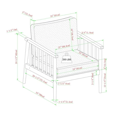 5pc Modern Boho Outdoor Eucalyptus Spindle Chat Set - Saracina Home 5 5pc Modern Boho Outdoor Eucalyptus Spindle Chat Set - Saracina Home - Image 5