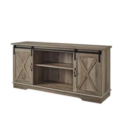 Modern Transitional Sliding Barndoor TV Stand For TVs Up To 65"- Saracina Home 37 Modern Transitional Sliding Barndoor TV Stand For TVs Up To 65"- Saracina Home -Saracina Home GUEST 693360a1 c63d 4f0c b1fe df6988b47d91