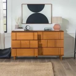Modern Vertical Accent Solid Wood 6 Drawer Double Dresser - Saracina Home 28 Modern Vertical Accent Solid Wood 6 Drawer Double Dresser - Saracina Home -Saracina Home GUEST 6c23bef8 e024 4617 a9f7 dd4f1807e7f0