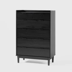 Mid-Century Modern Solid Wood 6 Drawer Vertical Dresser - Saracina Home 28 Mid-Century Modern Solid Wood 6 Drawer Vertical Dresser - Saracina Home -Saracina Home GUEST 6d2c0779 4091 45d2 b54a 87bae790d2cd