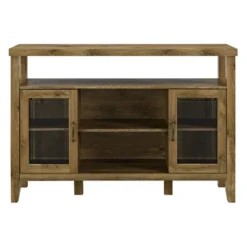 Rustic Transitional Double Door Highboy Buffet - Saracina Home -Saracina Home GUEST 70616bee 9544 481f ac90 2b81fb998cdc