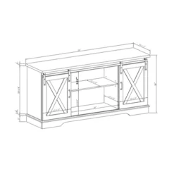 Modern Transitional Sliding Barndoor TV Stand For TVs Up To 65"- Saracina Home 33 Modern Transitional Sliding Barndoor TV Stand For TVs Up To 65"- Saracina Home -Saracina Home GUEST 718dd989 f52a 47b4 994a 51f6706185e4