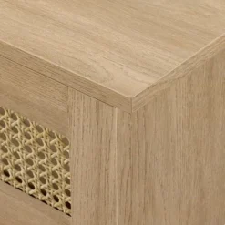 Modern Boho Floating TV Stand For TVs Up To 80" With Rattan Doors Coastal Oak - Saracina Home 15 Modern Boho Floating TV Stand For TVs Up To 80" With Rattan Doors Coastal Oak - Saracina Home -Saracina Home GUEST 745a3b8a 848e 4b6e 885e a5cf9fe591e4