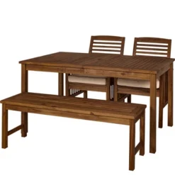 Ravenscroft 4pc Acacia Wood Patio Dining Set - Saracina Home 11 Ravenscroft 4pc Acacia Wood Patio Dining Set - Saracina Home -Saracina Home GUEST 75afd81f e6e4 45c3 aebe 4c43e3ff6625
