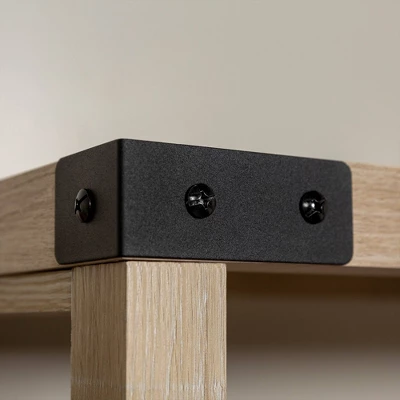 64" Sophie Industrial X Frame Bookshelf - Saracina Home 9 64" Sophie Industrial X Frame Bookshelf - Saracina Home - Image 9