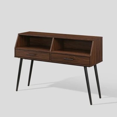 Modern 2 Drawer Angled Console Table - Saracina Home 1 Modern 2 Drawer Angled Console Table - Saracina Home