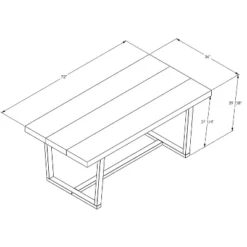 72" Modern Farmhouse Solid Wood Distressed Plank Top Dining Table - Saracina Home 10 72" Modern Farmhouse Solid Wood Distressed Plank Top Dining Table - Saracina Home -Saracina Home GUEST 771a4c0c 29dd 4c84 ae48 88970e06f0cd