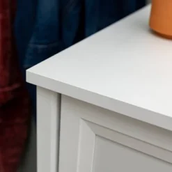 Farmhouse 5 Drawer Grooved Tall Storage Dresser White - Saracina Home -Saracina Home GUEST 783880e3 df3c 4411 836e 1e93b5f640cb