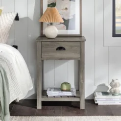 June Rustic Transitional Square Nightstand With Lower Shelf - Saracina Home 16 June Rustic Transitional Square Nightstand With Lower Shelf - Saracina Home -Saracina Home GUEST 7b5ddb82 1126 4a27 a5cd b4ca0ca9aa36