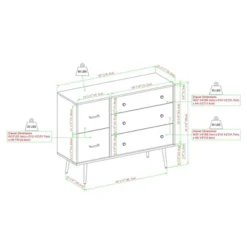 Ivora Lifted Mid-Century Modern Asymmetrical 5 Drawer Dresser - Saracina Home 17 Ivora Lifted Mid-Century Modern Asymmetrical 5 Drawer Dresser - Saracina Home -Saracina Home GUEST 82df34cb fb26 4205 a22e d1f02fc65cf6