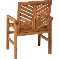 2pk Slatted Chevron Acacia Wood Patio Chairs - Saracina Home -Saracina Home GUEST 84eebdf0 bcdb 45bc b3f0 3d1cc378ebd6