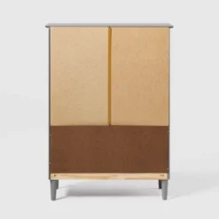 Stiva Classic Mid-Century Modern Vertical 4 Drawer Dresser Gray - Saracina Home -Saracina Home GUEST 88d717b4 038a 41ce 8497 4884e4399b99