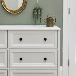 Classic 6 Drawer Groove Dresser White - Saracina Home -Saracina Home GUEST 8eda34d0 5958 4b96 a828 f2b0daecaa02