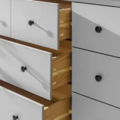 Stiva Classic Mid-Century Modern Horizontal 6 Drawer Dresser - Saracina Home -Saracina Home GUEST 91898bd5 b026 4577 881c aaf75dec2792