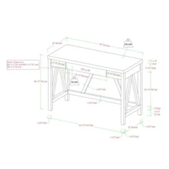 Taylen A Frame Transitional 1 Drawer Writing Desk - Saracina Home -Saracina Home GUEST 942b1814 effd 4e03 9145 5df469a81520