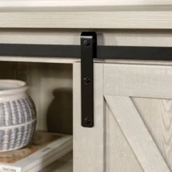 Modern Transitional Sliding Barndoor TV Stand For TVs Up To 65"- Saracina Home 24 Modern Transitional Sliding Barndoor TV Stand For TVs Up To 65"- Saracina Home -Saracina Home GUEST 964d1916 022a 4e1e 9775 20ffa11829ba