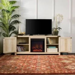 Clarabelle Double Door Farmhouse Electric Fireplace TV Stand For TVs Up To 65" - Saracina Home 13 Clarabelle Double Door Farmhouse Electric Fireplace TV Stand For TVs Up To 65" - Saracina Home -Saracina Home GUEST 9ad5d25c 9837 4e55 b4f9 c6207d38f03b
