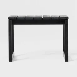 Saracina Home Modern Slatted Rectangle Outdoor Acacia Accent Table -Saracina Home GUEST 9bd90f88 ff2d 485d abd3 c4966a433312