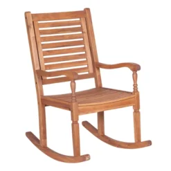 Bamberg Transitional Acacia Wood Outdoor Rocking Chair - Saracina Home 18 Bamberg Transitional Acacia Wood Outdoor Rocking Chair - Saracina Home -Saracina Home GUEST 9ddcb3ba 4658 4755 8c96 490e9f901838