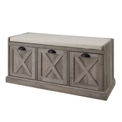Farmhouse 40" 3 Drawer Storage Bench With Cushion - Saracina Home 18 Farmhouse 40" 3 Drawer Storage Bench With Cushion - Saracina Home -Saracina Home GUEST a06a3999 9ea1 49c2 a26a d2bdec9f883f