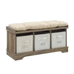 42" Upholstered Wood Entryway Bench With Storage - Saracina Home 11 42" Upholstered Wood Entryway Bench With Storage - Saracina Home -Saracina Home GUEST a33dcced 5d4b 41f0 9fff 7ab260692d10