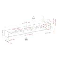 Modern Minimalist Floating TV Stand For TVs Up To 70" With Open Storage - Saracina Home -Saracina Home GUEST a4a8c275 385c 438c 89ed a40243a9acca