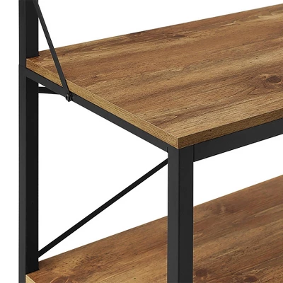 72" Urban Farmhouse Mixed Material Hall Tree - Saracina Home 3 72" Urban Farmhouse Mixed Material Hall Tree - Saracina Home - Image 3