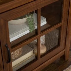 Tasi Transitional Farmhouse Glass Window Pane Door With Electric Fireplace TV Stand For TVs Up To 80" - Saracina Home -Saracina Home GUEST a8ad83f5 d62d 4bb1 8f47 7df8dbeb4efd