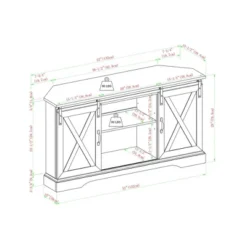 Robinson Rustic Transitional Sliding Barn Door Corner TV Stand For TVs Up To 58" - Saracina Home 28 Robinson Rustic Transitional Sliding Barn Door Corner TV Stand For TVs Up To 58" - Saracina Home -Saracina Home GUEST aa8d956e 9f7a 4abe b255 c1c4ee0d9dbb
