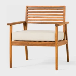 Saracina Home Mid-Century Modern Slatted Outdoor Acacia Arm Chair 7 Saracina Home Mid-Century Modern Slatted Outdoor Acacia Arm Chair -Saracina Home GUEST ab173419 b518 4843 a683 bb848e668a5e