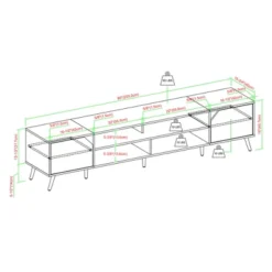 Mid-Century Modern Wide Storage TV Stand For TVs Up To 90" - Saracina Home 19 Mid-Century Modern Wide Storage TV Stand For TVs Up To 90" - Saracina Home -Saracina Home GUEST ab849d12 16de 4623 8ed9 7b3fa2bb7fe4