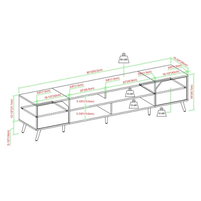 Mid-Century Modern Wide Storage TV Stand For TVs Up To 90" - Saracina Home 9 Mid-Century Modern Wide Storage TV Stand For TVs Up To 90" - Saracina Home - Image 9