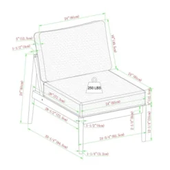Saracina Home 4pc Modern Boho Eucalyptus Spindle Outdoor Sectional Set -Saracina Home GUEST abd1fb09 b5d5 4ec6 aabe c7f92af6d682