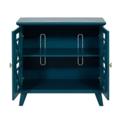 Versatile Fretwork Accent Storage Cabinet Blue - Saracina Home -Saracina Home GUEST b1e1ee1a 7f60 4d22 967f 986f85e15291