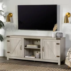 Clarabelle Farmhouse Barn Door TV Stand For TVs Up To 60" - Saracina Home 22 Clarabelle Farmhouse Barn Door TV Stand For TVs Up To 60" - Saracina Home -Saracina Home GUEST b318f6a5 5faf 41af 982a a74a71a1a550