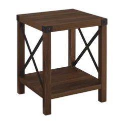 Sophie Rustic Industrial X Frame Side Table - Saracina Home -Saracina Home GUEST b38fb952 0582 4a7b a09a bddaae21d7c2