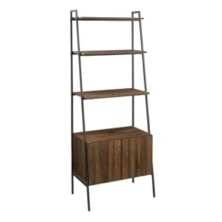 72" Open Shelf And Closed Storage Cabinet Ladder Bookcase - Saracina Home 21 72" Open Shelf And Closed Storage Cabinet Ladder Bookcase - Saracina Home -Saracina Home GUEST b4c9708c 2fe3 4654 9c06 b27773a6d3bc