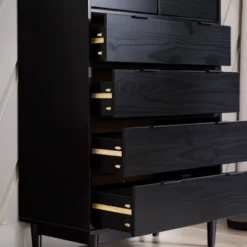 Mid-Century Modern Solid Wood 6 Drawer Vertical Dresser - Saracina Home 29 Mid-Century Modern Solid Wood 6 Drawer Vertical Dresser - Saracina Home -Saracina Home GUEST b5fe320b c3da 49e6 985f 60a942767455