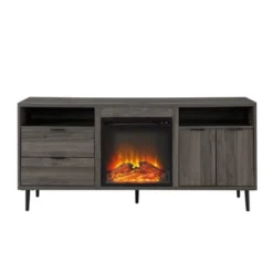 Ronan Modern Storage With Electric Fireplace TV Stand For TVs Up To 65" - Saracina Home -Saracina Home GUEST b706d540 dab6 4171 93de 408c264fa232
