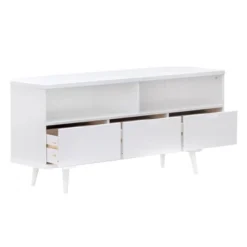 Cara Mid-Century Modern 3 Drawer Corner TV Stand For TVs Up To 58" - Saracina Home 23 Cara Mid-Century Modern 3 Drawer Corner TV Stand For TVs Up To 58" - Saracina Home -Saracina Home GUEST b7e8b16a c2b0 4205 a4c0 edc7f94f50dd