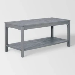 Ravenscroft Modern Boho Acacia Wood Slatted Outdoor Coffee Table With Lower Shelf - Saracina Home 25 Ravenscroft Modern Boho Acacia Wood Slatted Outdoor Coffee Table With Lower Shelf - Saracina Home -Saracina Home GUEST b82362d2 34f0 4dc8 b530 c4b76868ed3f