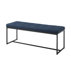 48" Upholstered Bench With Metal Base - Saracina Home -Saracina Home GUEST b97efecc 90d6 4eaa bdcb c8f1eccca470