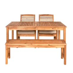 Ravenscroft 4pc Acacia Wood Patio Dining Set - Saracina Home 16 Ravenscroft 4pc Acacia Wood Patio Dining Set - Saracina Home -Saracina Home GUEST b9ee2181 ca32 41f5 bdb7 5ca2d3689ec3