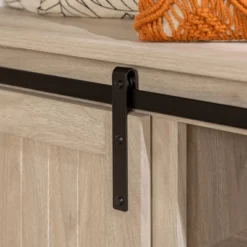 48" Transitional Sliding Door Wood And Metal Bench - Saracina Home -Saracina Home GUEST ba041560 e031 46cb 870b 53364735fde1