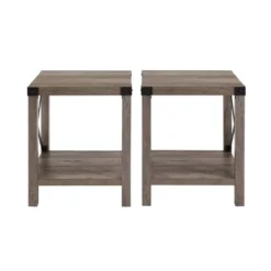 Set Of 2 Sophie Rustic Farmhouse X Frame Side Tables - Saracina Home 19 Set Of 2 Sophie Rustic Farmhouse X Frame Side Tables - Saracina Home -Saracina Home GUEST ba192e9c bdb3 4fbc b015 1e016932d4a2