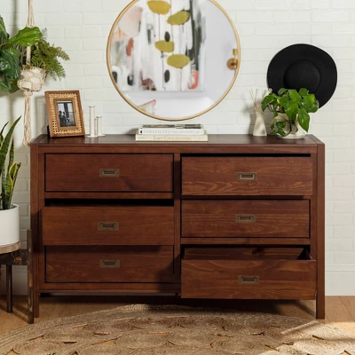 Classic Horizontal Bedroom 6 Drawer Dresser - Saracina Home 14 Classic Horizontal Bedroom 6 Drawer Dresser - Saracina Home - Image 14
