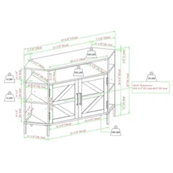 Atticus Modern Farmhouse 2 Door Corner TV Stand For TVs Up To 55" Rustic Oak - Saracina Home 17 Atticus Modern Farmhouse 2 Door Corner TV Stand For TVs Up To 55" Rustic Oak - Saracina Home -Saracina Home GUEST be7fd8ed 5976 4d60 b751 9a39a330340e